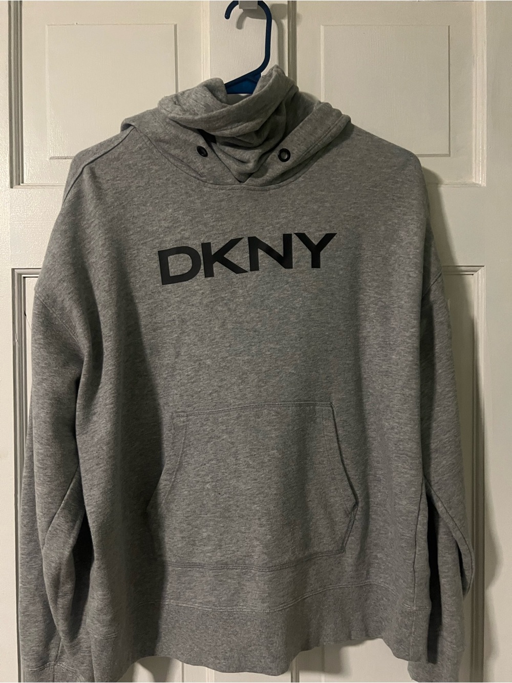 DKNY Gray Hoodie with Black Logo